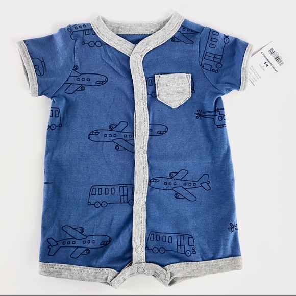 Carters “Airplanes” romper nwt - Picture 2 of 4